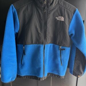 The North Face Denali Kids Blue and Black Jacket